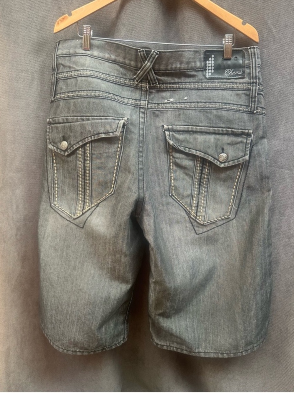 Y2k Chams baggy jean shorts 36 men’s vintage jorts